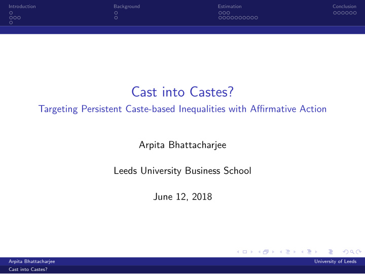 cast into castes