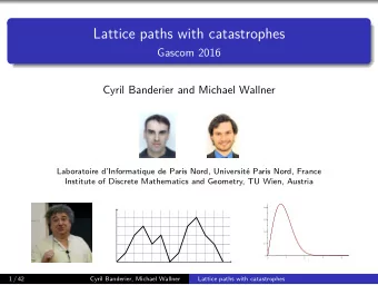 Lattice paths with catastrophes  Gascom 2016  Cyril Banderier and Michael Wallner  Laboratoire