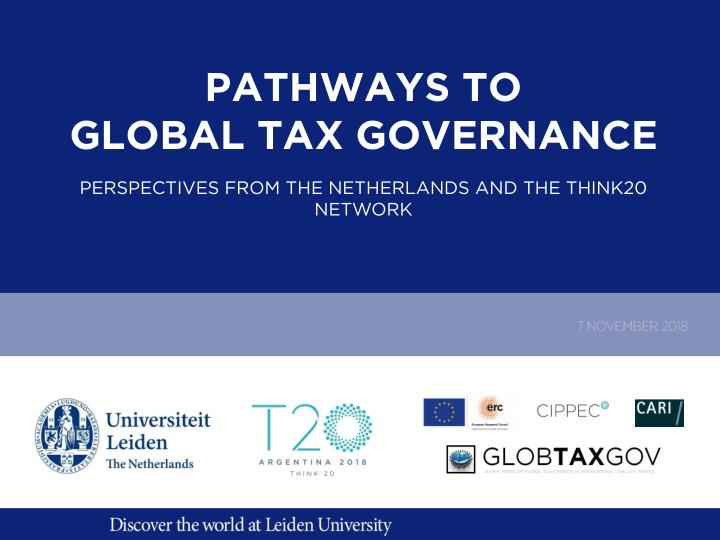 global tax governance