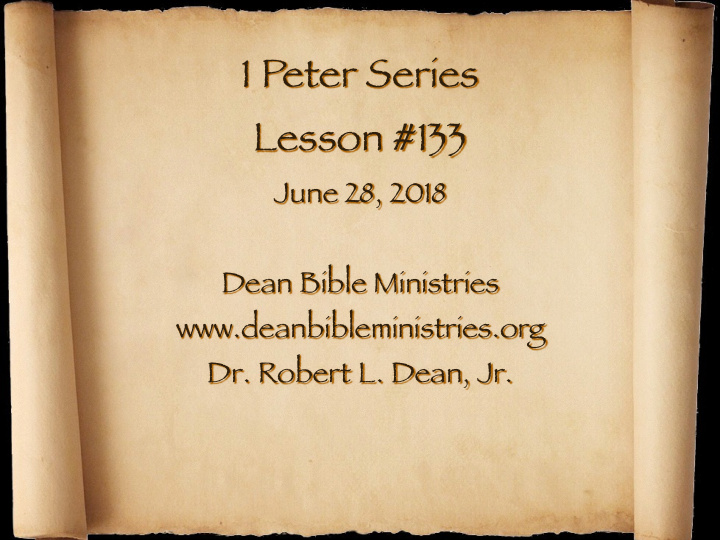 1 peter series lesson 133