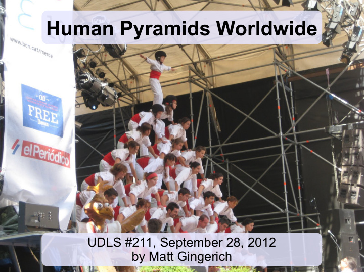 human pyramids worldwide