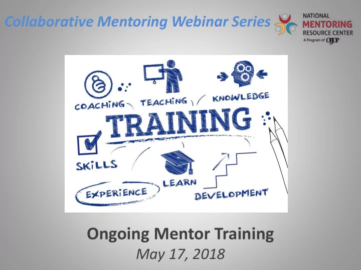 ongoing mentor training