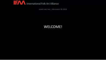 WELCOME! BOARD MEETING | N OVEMBER 18 2016  GENERAL SESSION | CALL TO ORDER BOARD MEETING | N