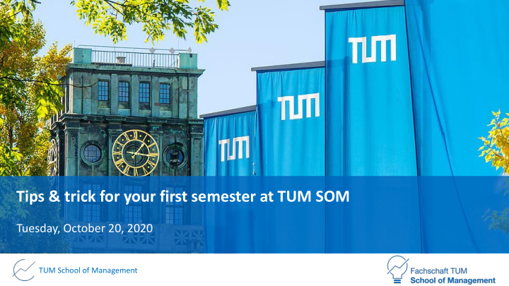 tips trick for your first semester at tum som