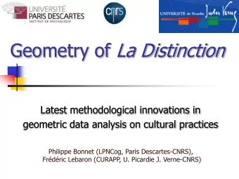 References Bourdieu, P. (1979). La distinction. Critique sociale du jugement. Paris: Minuit. Le