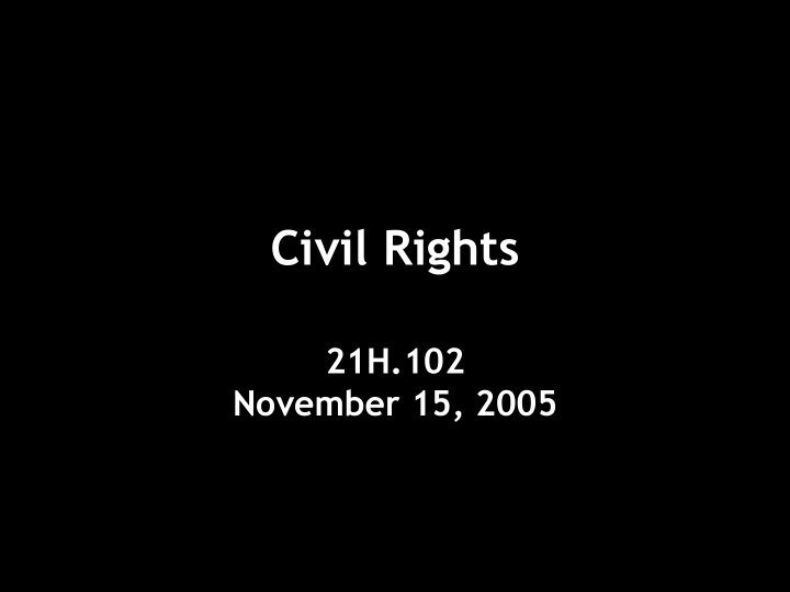 civil rights