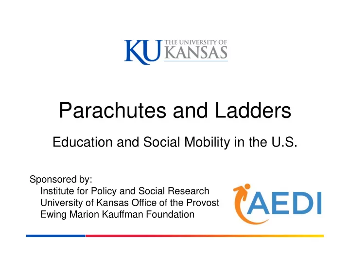 parachutes and ladders