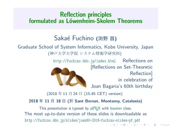 Saka e Fuchino (   )  Graduate School of System Informatics, Kobe University, Japan (