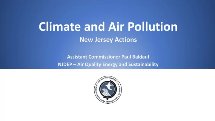 climate and air pollution