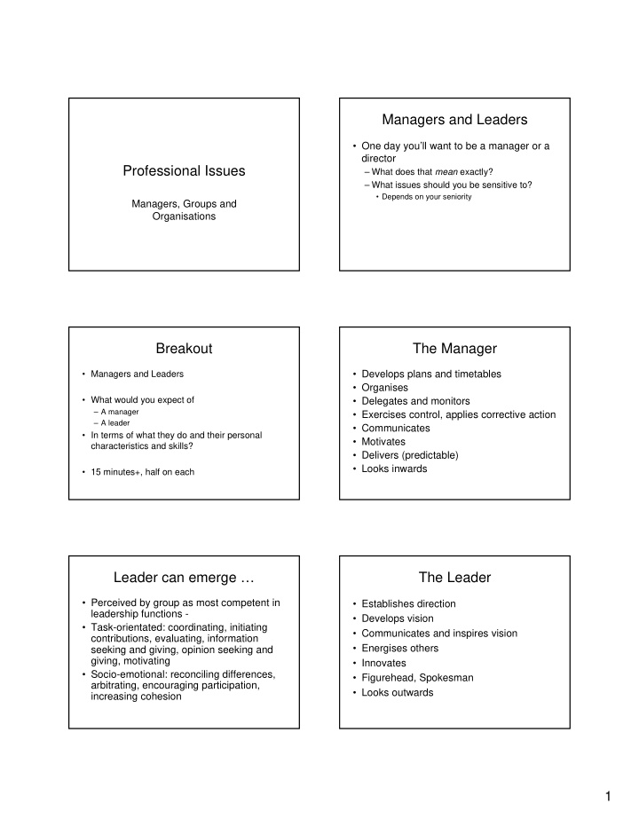 managers and leaders