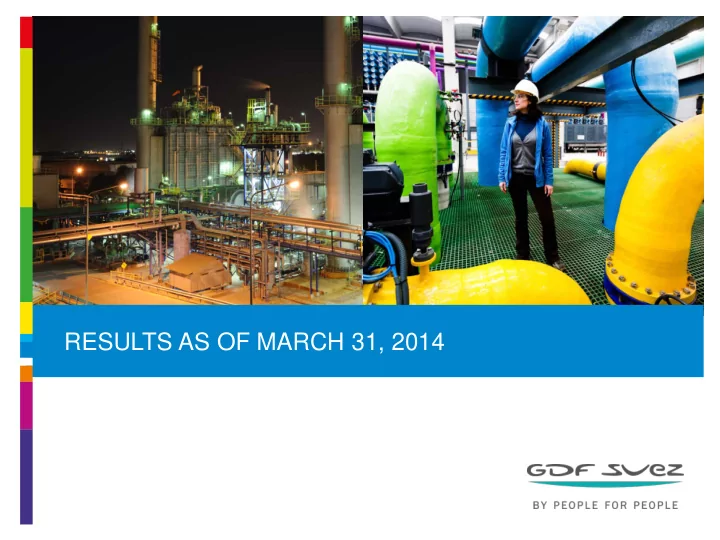 results as of march 31 2014