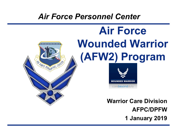 air force wounded warrior afw2 program
