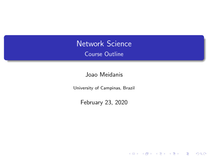 network science