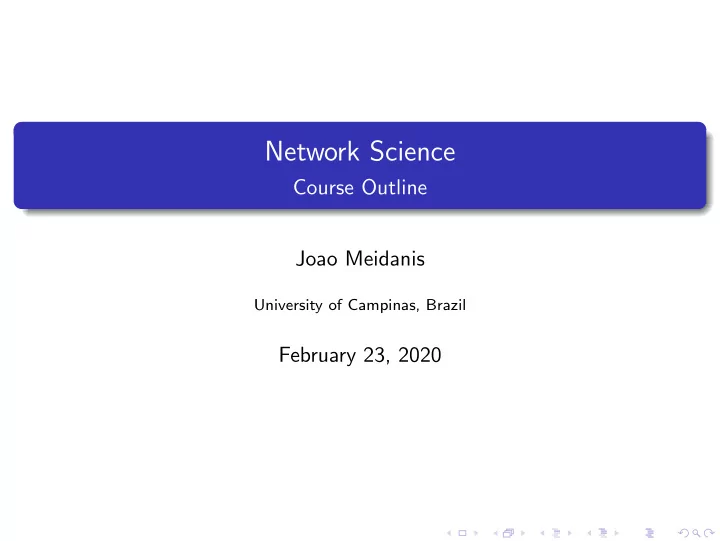 network science