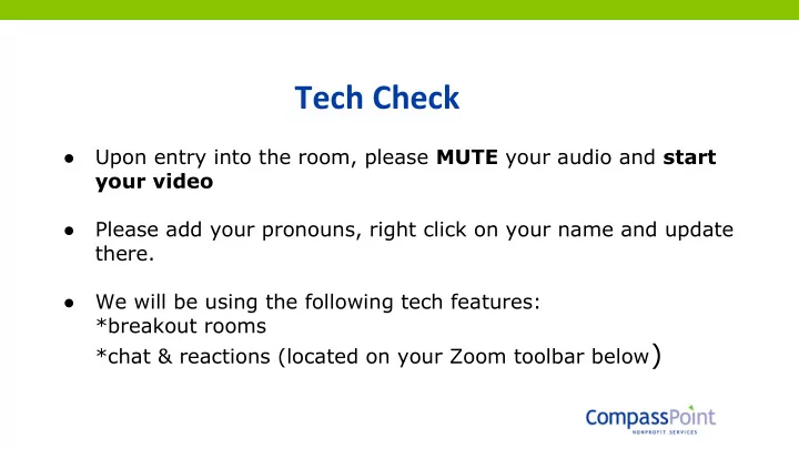 tech check