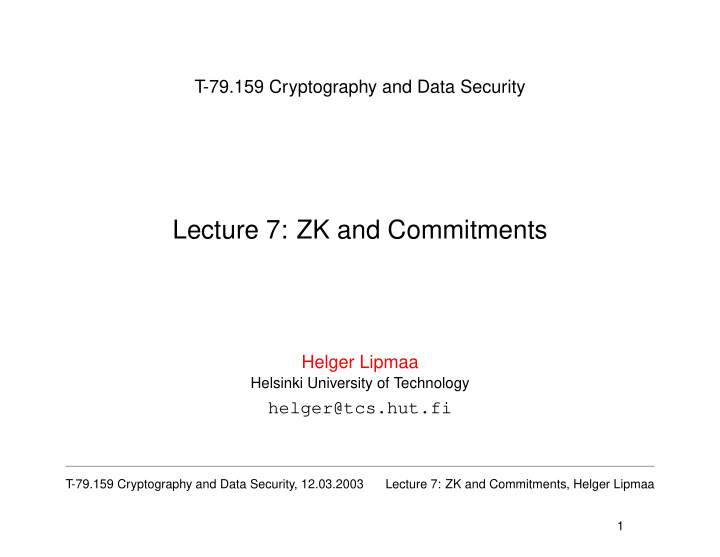 lecture 7 zk and commitments