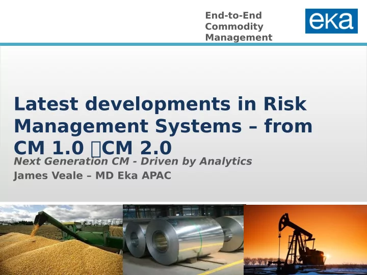 latest developments in risk management systems from cm 1