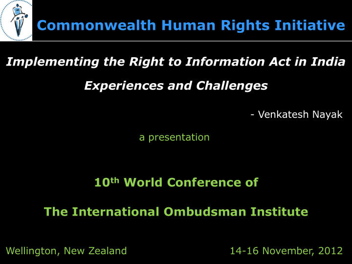 commonwealth human rights initiative