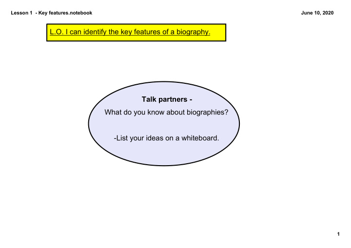 talk partners what do you know about biographies list