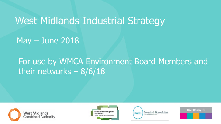 west midlands industrial strategy