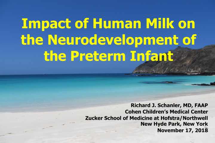 impact of human milk on