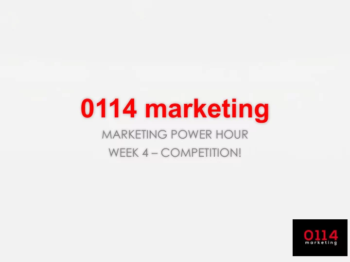 0114 marketing