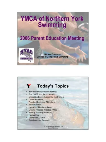 YMCA of Northern York  YMCA of Northern York  YMCA of Northern York  Swimming  Swimming  Swimming