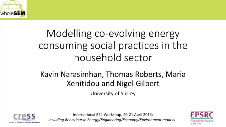 consuming social practices in the