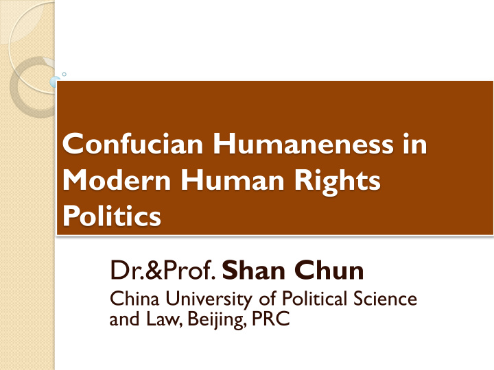 confucian humaneness in modern human rights politics