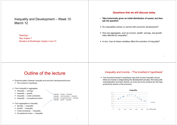 outline of the lecture outline of the lecture