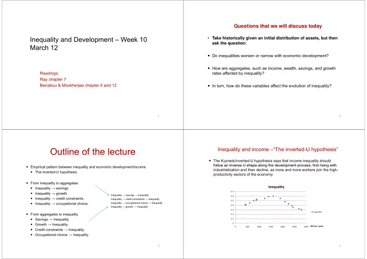 outline of the lecture outline of the lecture
