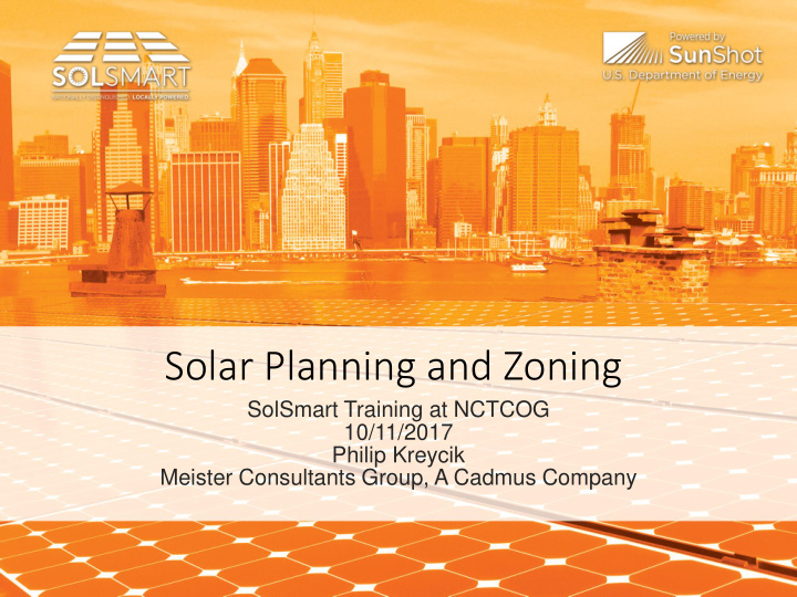 solar planning and zoning