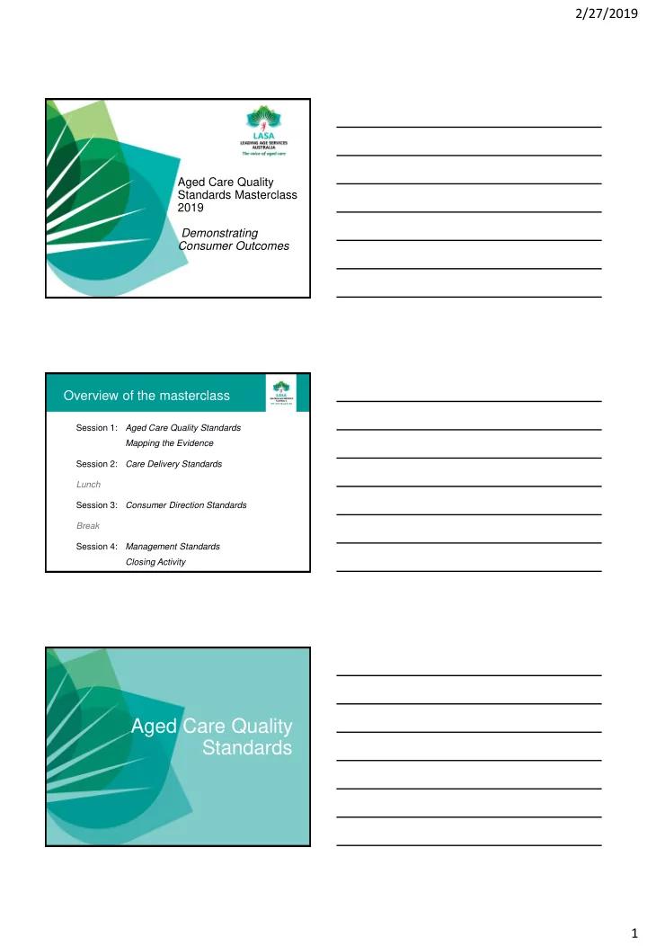 aged care quality