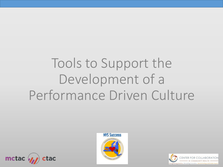 tools to support the