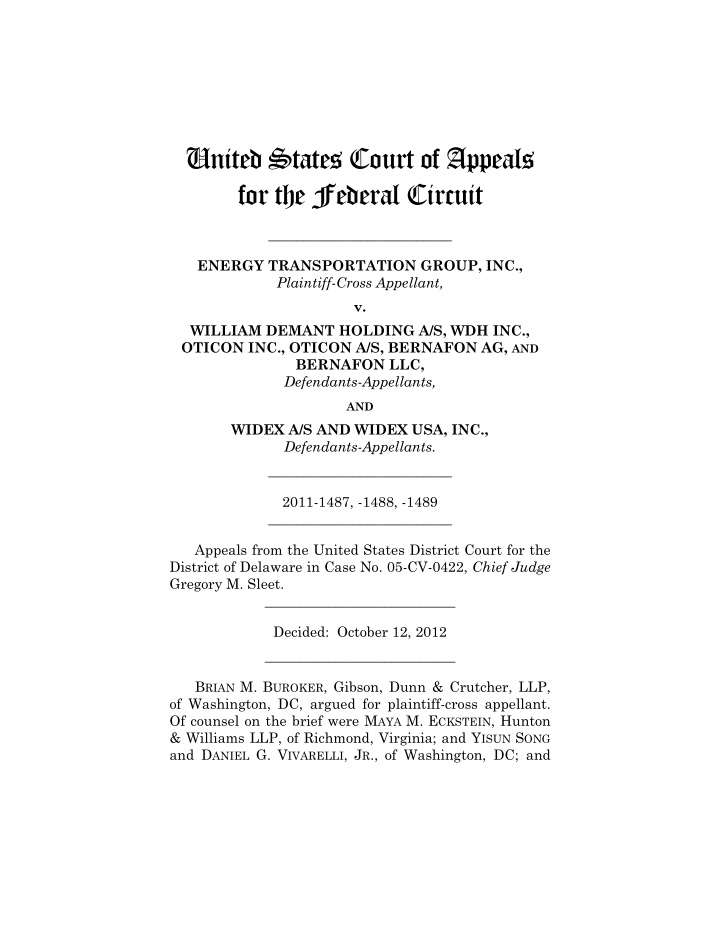 united states court of appeals for the federal circuit