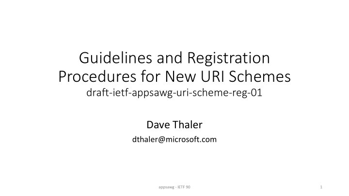guidelines and registration