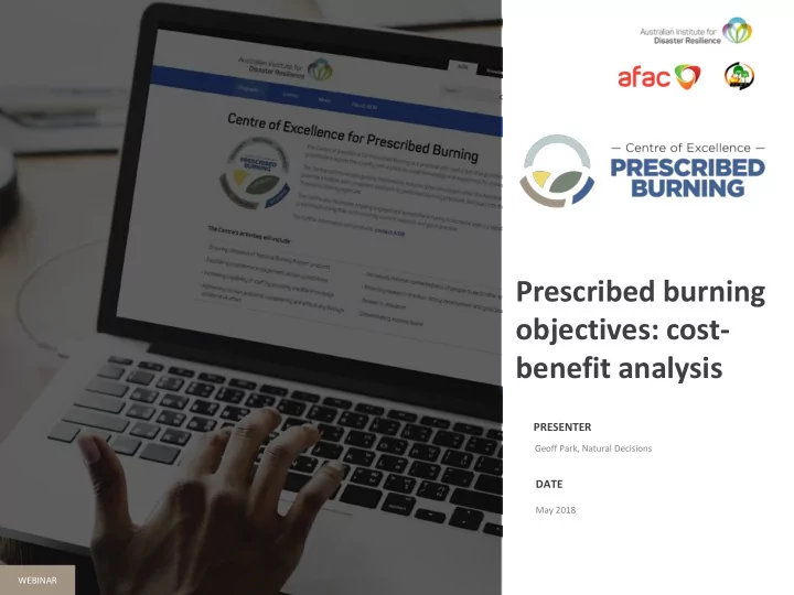 prescribed burning objectives cost benefit analysis
