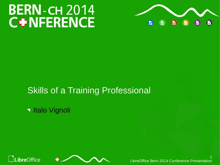 skills of a training professional