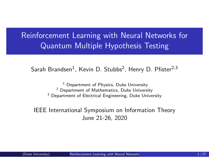 reinforcement learning with neural networks for quantum