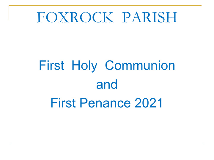 foxrock parish
