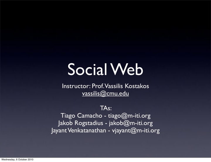 social web