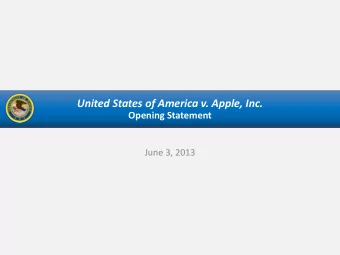 United States of America v. Apple, Inc.  Opening Statement  June 3, 2013  PX-0514  Amazon