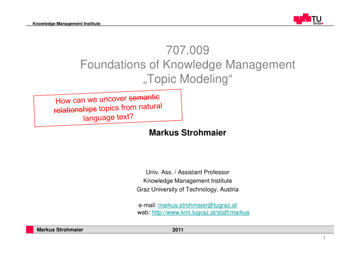 707 009 foundations of knowledge management g g topic