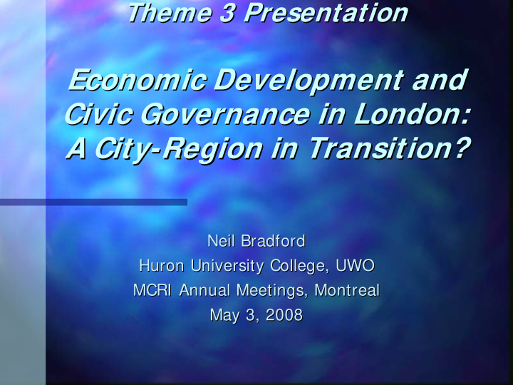 economic development and economic development and civic