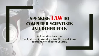 29/10/19  ECSS 2019 ROME Keynote Hildebrandt  2 David Spiegelhalter, a former pr  preside  dent of