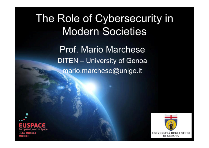 the role of cybersecurity in modern societies