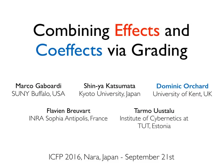 combining effects and
