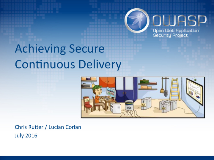 achieving secure contjnuous delivery