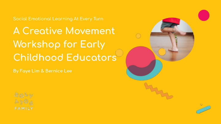 a creative movement workshop for early childhood educators