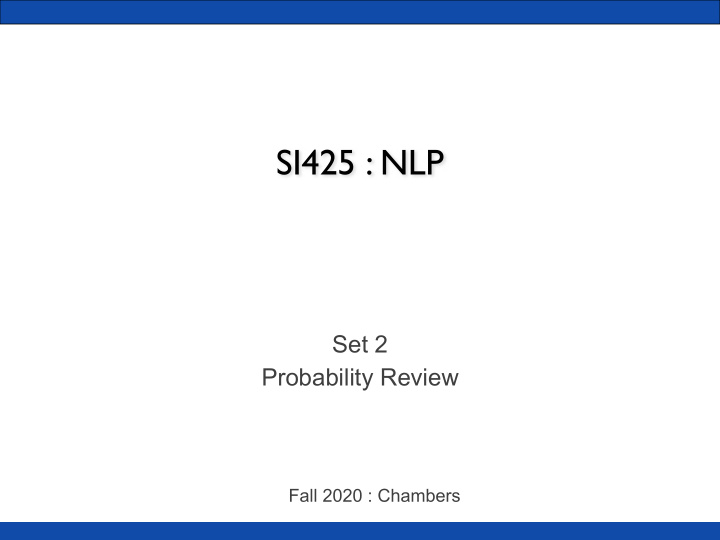 si425 nlp